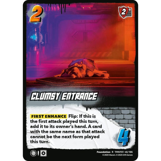 Clumsy Entrance 48/186 TMNT01 Universus Teenage Mutant Ninja Turtles Foundation R