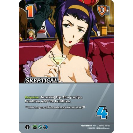 Skeptical, 19/21, C-ALT, UniVersus, Cowboy Bebop & Trigun Stampede