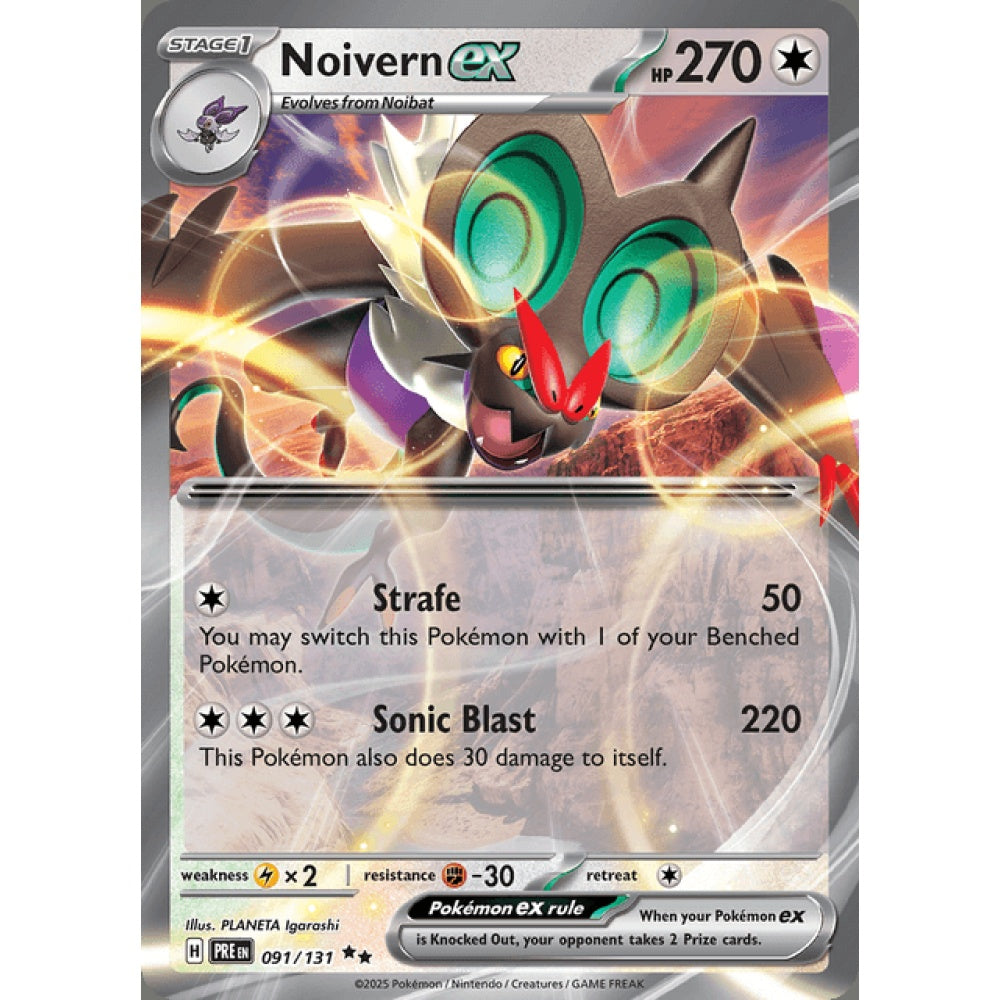 Noivern ex Double Rare 091/131 Pokemon Card Game Prismatic Evolutions
