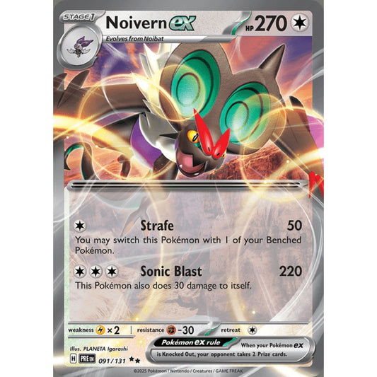 Noivern ex Double Rare 091/131 Pokemon Card Game Prismatic Evolutions