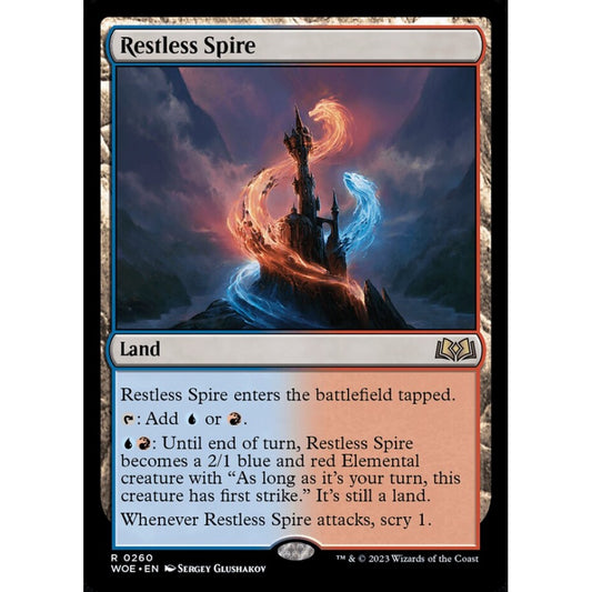 Restless Spire, rare, 260, Magic the Gathering, Wilds of Eldraine