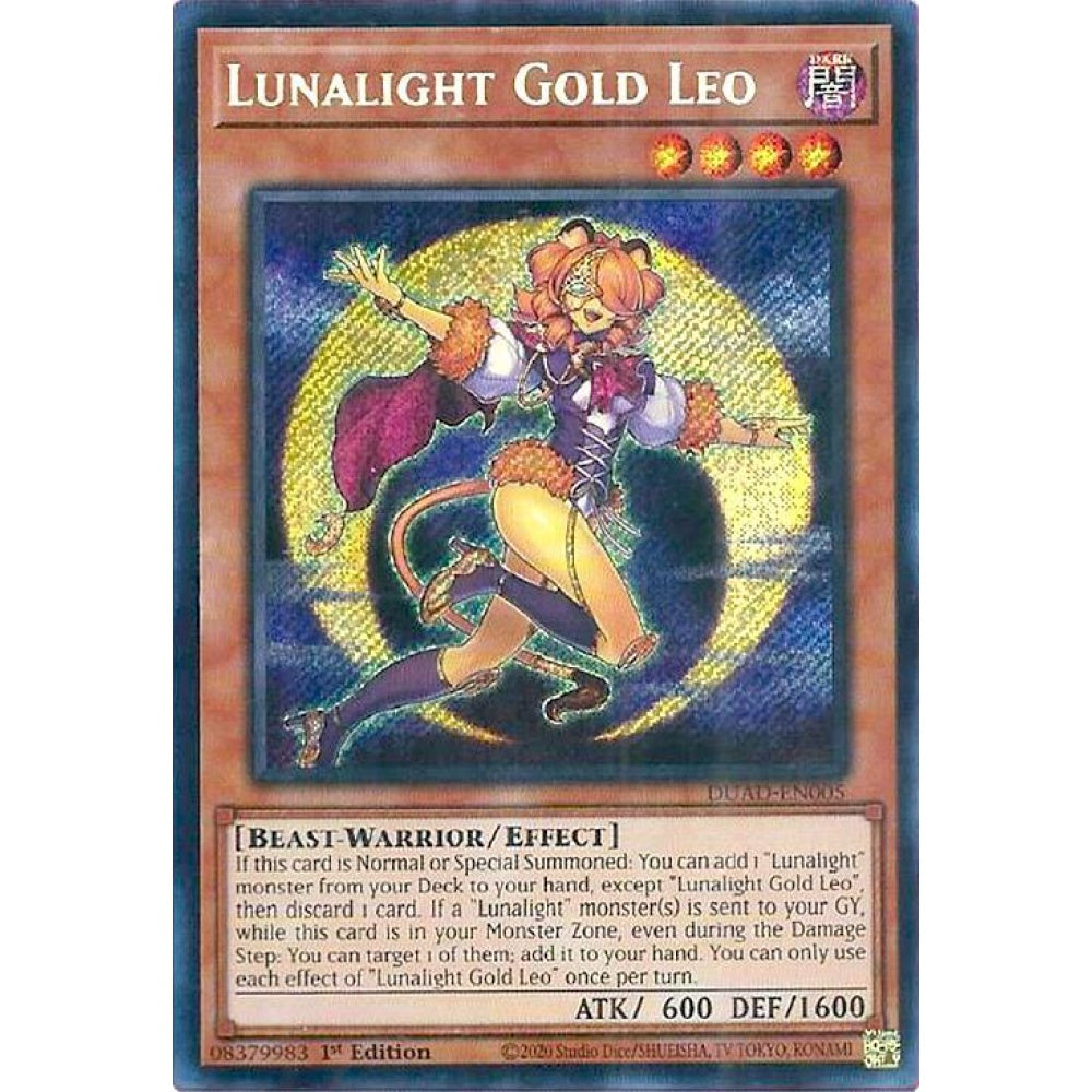 Lunalight Gold Leo DUAD-EN005 Secret Yu-Gi-Oh Duelist's Advance