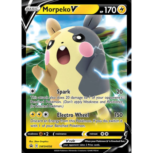 Morpeko V Black Star Promo SWSH056 Pokemon Card Game Sword & Shield Promos