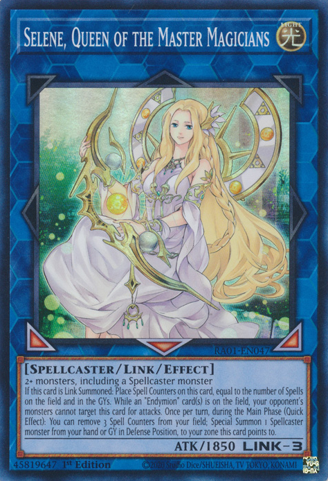 Selene, Queen of the Master Magicians RA01-EN047 QCR Quarter Century Secret Rare Yu-Gi-Oh 25th Anniversary Rarity Collection in Art