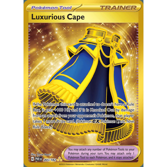 Luxurious Cape Secret Rare 265/182 Pokemon Card Game Paradox Rift