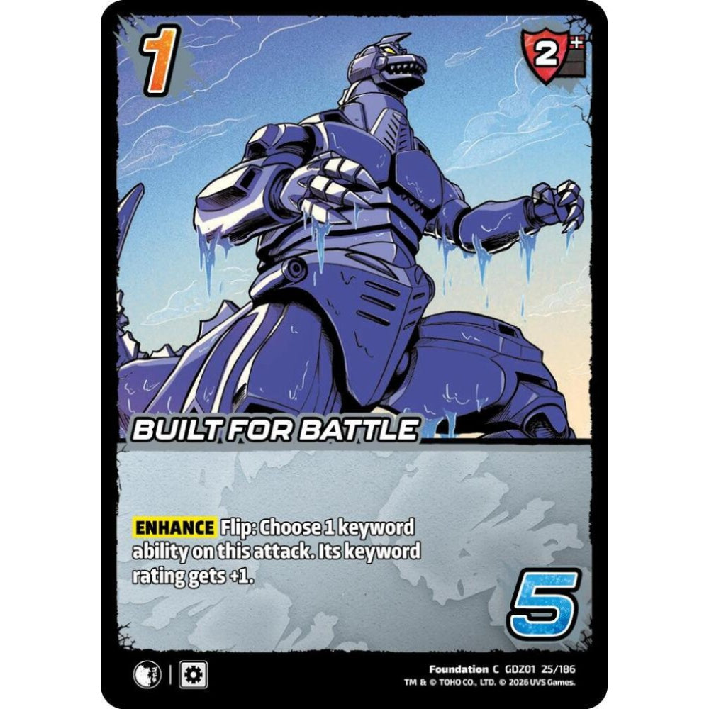 Built for Battle GDZ01 25/186 GDZ01 Universus Godzilla: Reign of Kaiju Foundation C