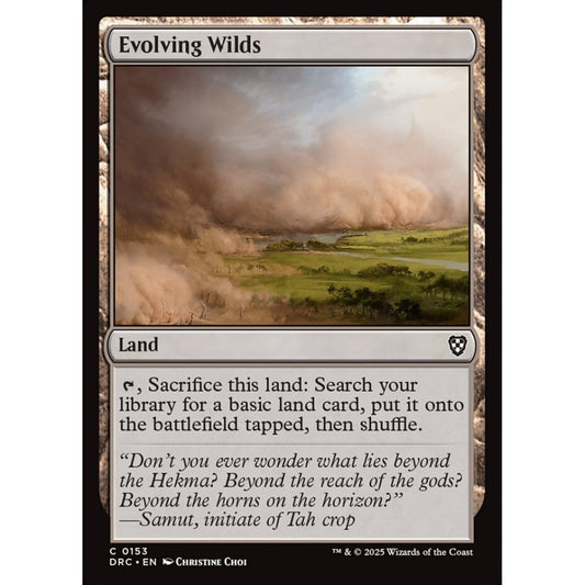 Evolving Wilds, 153, common, Magic: The Gathering, Aetherdrift Commander