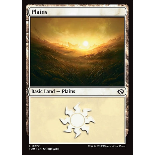 Plains common 277 Magic the Gathering Tarkir: Dragonstorm