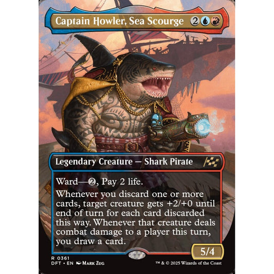 Captain Howler, Sea Scourge, 361, rare, Magic: The Gathering, Aetherdrift