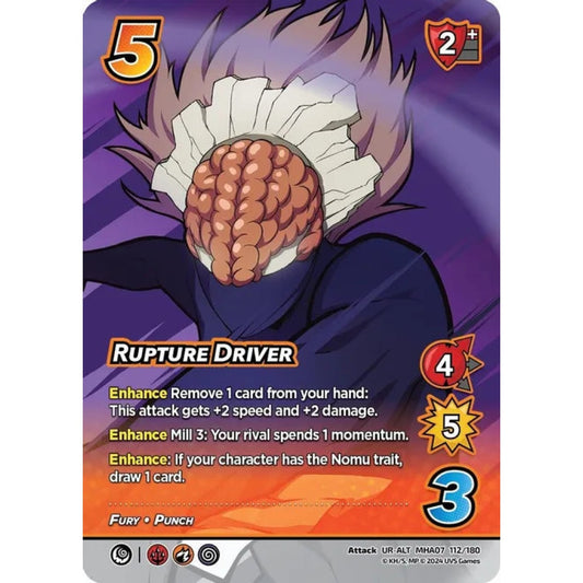Rupture Driver, 112/180, UR-ALT, UniVersus, MHA07 Girl Power