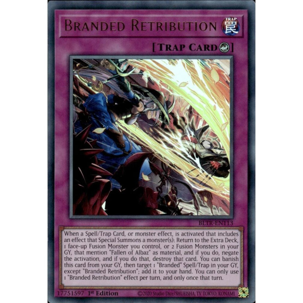 Branded Retribution BLTR-EN113 Ultra Yu-Gi-Oh Battles of Legend: Terminal Revenge