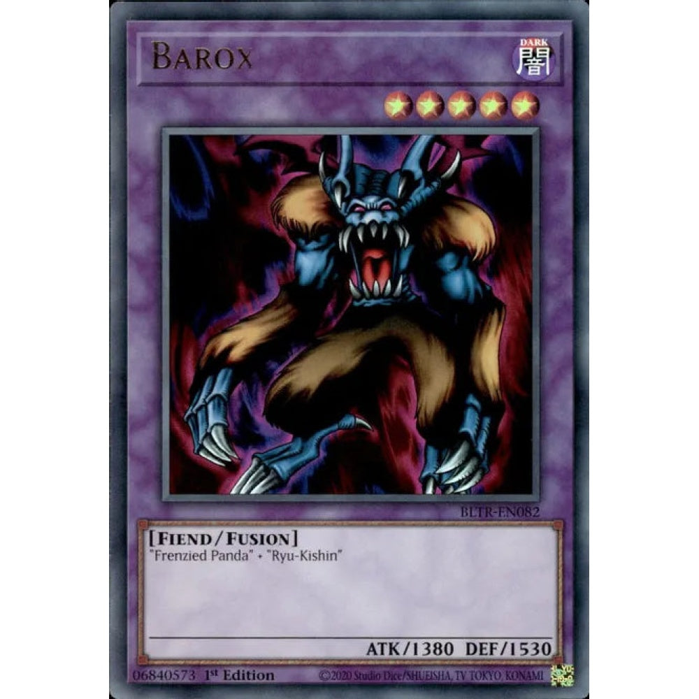 Barox, BLTR-EN082, Ultra Rare, Yu-Gi-Oh!, Battles of Legend: Terminal Revenge