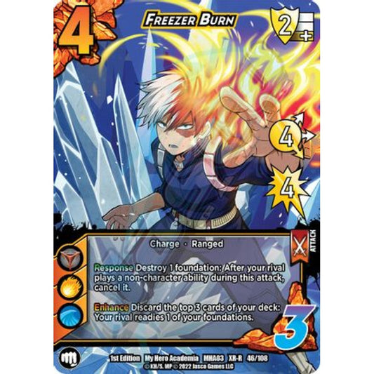 Freezer Burn, 46/108, XR-R, UniVersus, MHA03 Heroes Clash