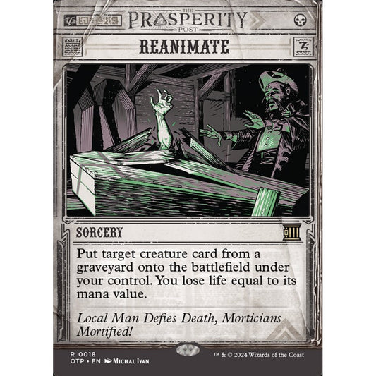 Reanimate, 18, rare, Magic: The Gathering, Outlaws of Thunder Junction