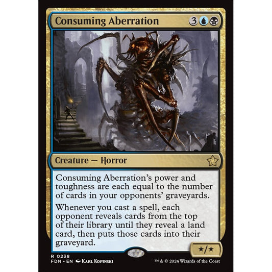 Consuming Aberration, 238, rare, Magic: The Gathering, Foundations