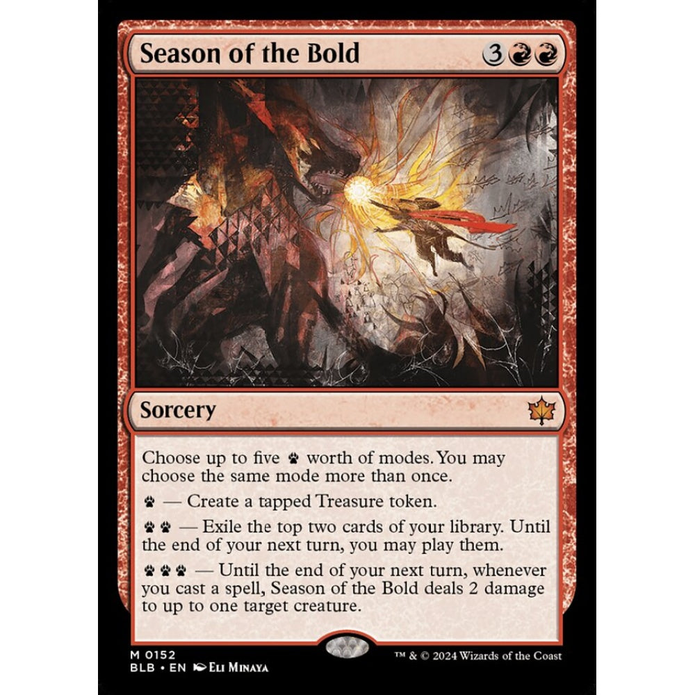 Season of the Bold, 152, mythic, Magic: The Gathering, Bloomburrow