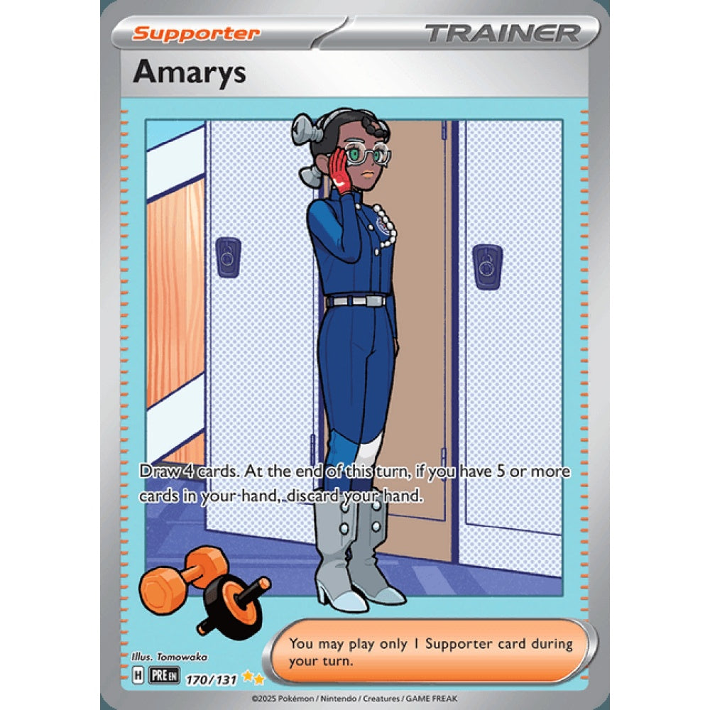 Amarys Secret Illustration Rare 170/131 Pokemon Card Game Prismatic Evolutions