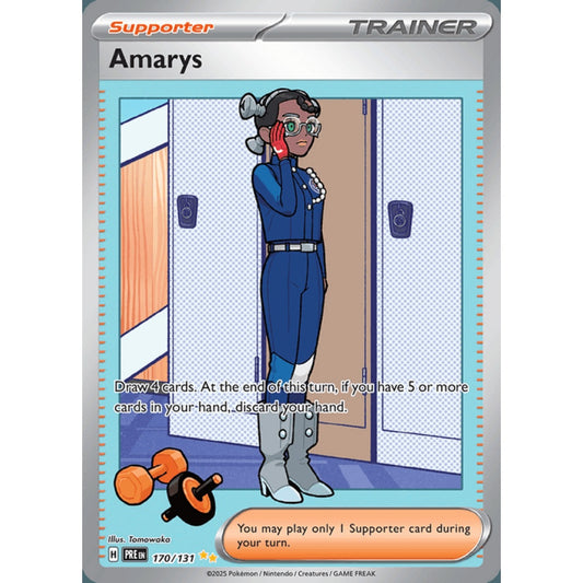 Amarys Secret Illustration Rare 170/131 Pokemon Card Game Prismatic Evolutions
