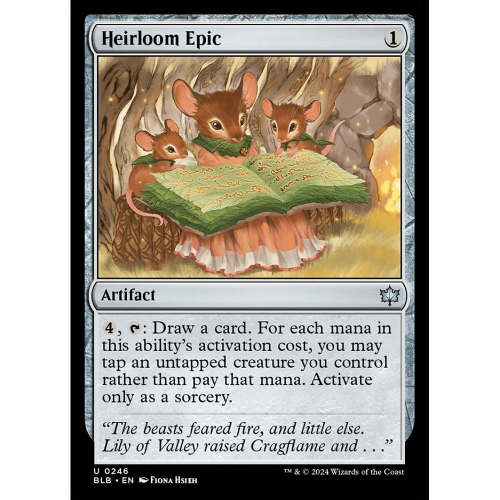 Heirloom Epic, 246, uncommon, Magic: The Gathering, Bloomburrow