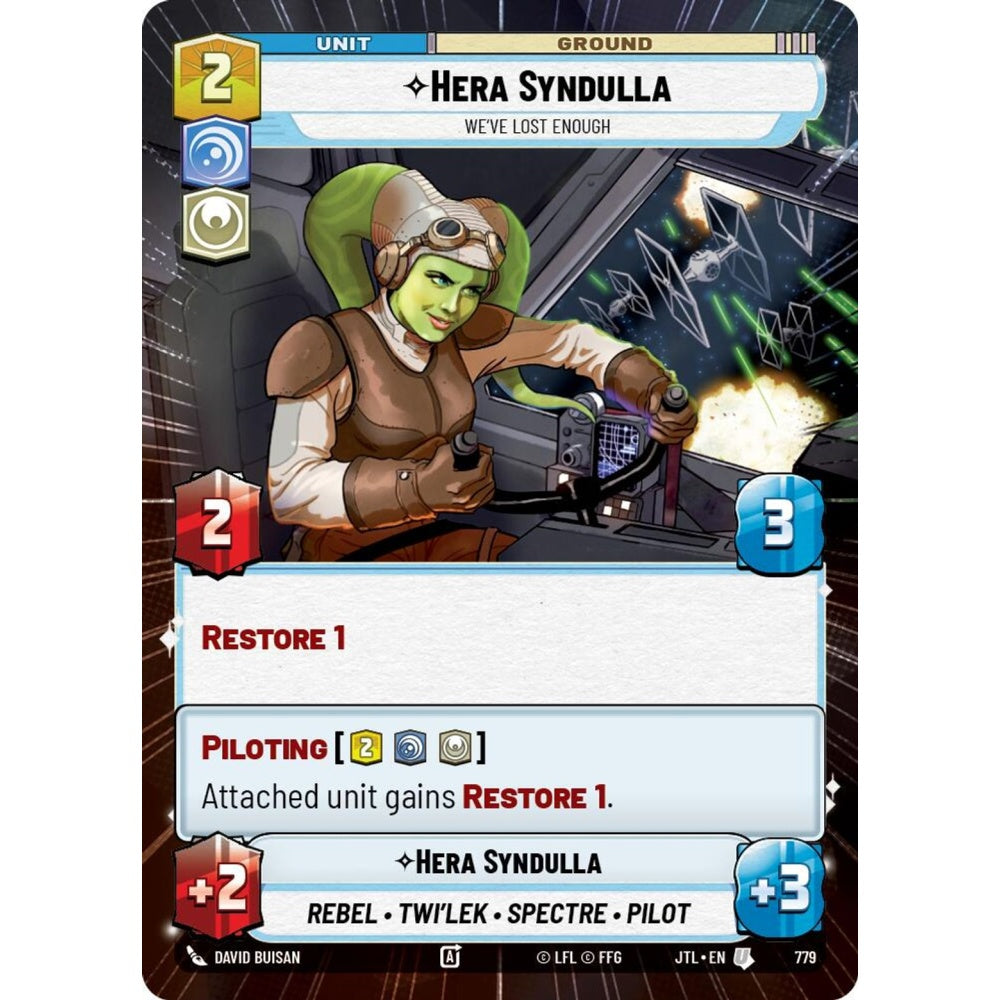 Hera Syndulla, U, JTL 779) Hyperspace Foil, Star Wars Unlimited