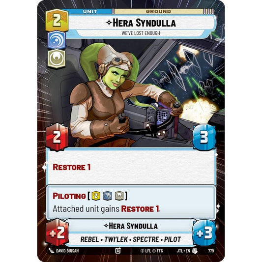 Hera Syndulla, U, JTL 779) Hyperspace Foil, Star Wars Unlimited