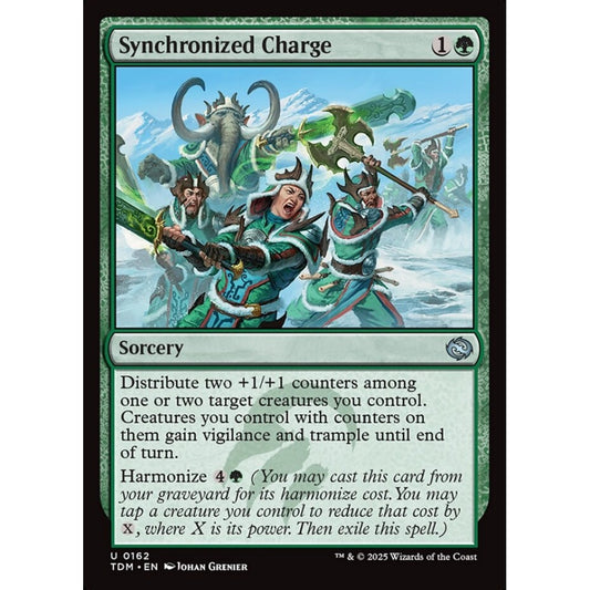 Synchronized Charge uncommon 162 Magic the Gathering Tarkir: Dragonstorm