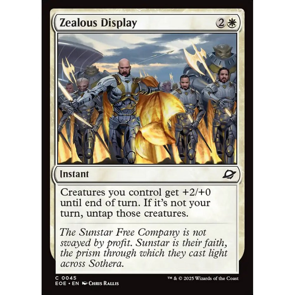 Zealous Display common 45 Magic the Gathering Edge of Eternities