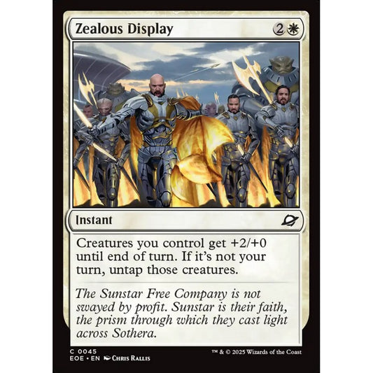 Zealous Display common 45 Magic the Gathering Edge of Eternities