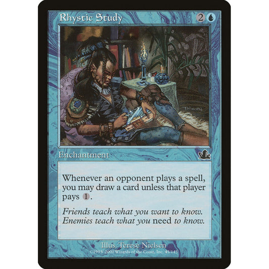 Rhystic Study common 45 Magic the Gathering Prophecy