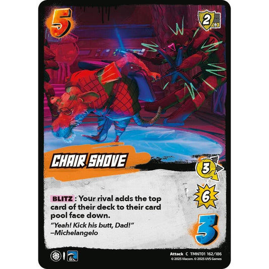 Chair Shove 162/186 TMNT01 Universus Teenage Mutant Ninja Turtles Attack C