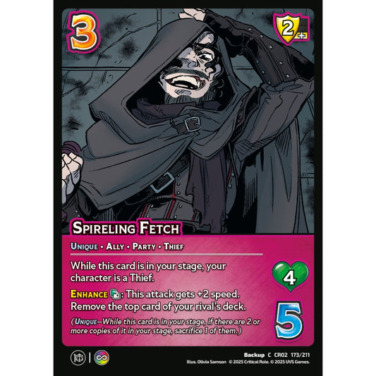 Spireling Fetch, 173/211, CR02, Universus, Critical Role: Heroes Of Exandria, Backup, C