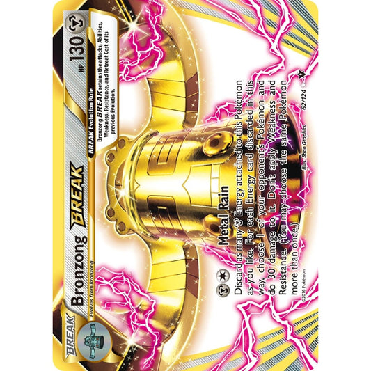 Bronzong BREAK Rare BREAK 62/124 Pokemon Card Game Fates Collide