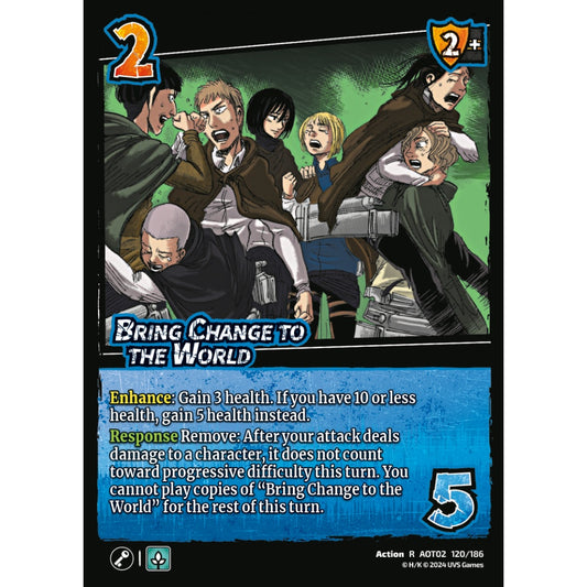 Bring Change to the World, 120/186, AOT02, Universus, Attack on Titan: Origins of Power, Action, R