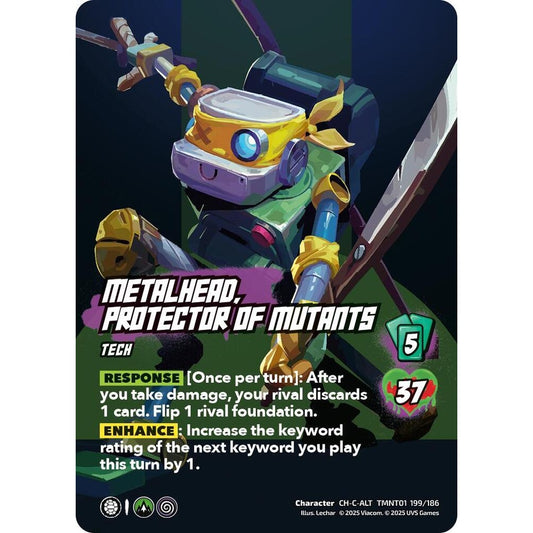 Metalhead, Protector of Mutants 199/186 TMNT01 Universus Teenage Mutant Ninja Turtles Character CH-C-ALT