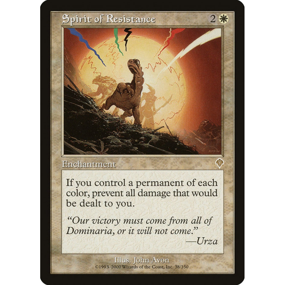 Spirit of Resistance rare 38 Magic the Gathering Invasion