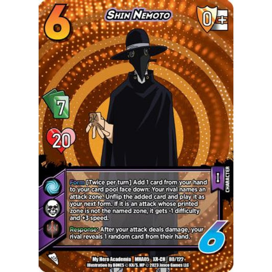 Shin Nemoto, 80/122, XR-CH, UniVersus, MHA05 Undaunted Raid