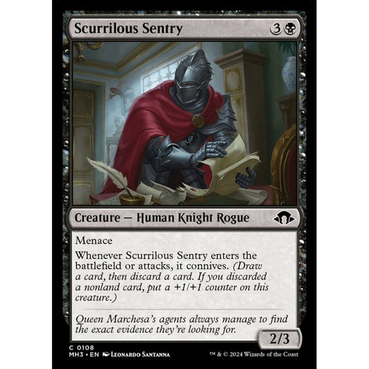 Scurrilous Sentry, 108, common, Magic: The Gathering, Modern Horizons 3