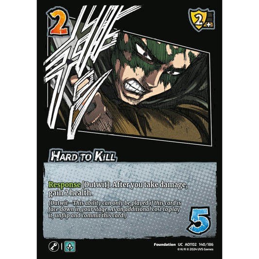 Hard to Kill, 140/186, AOT02, Universus, Attack on Titan: Origins of Power, Foundation, UC