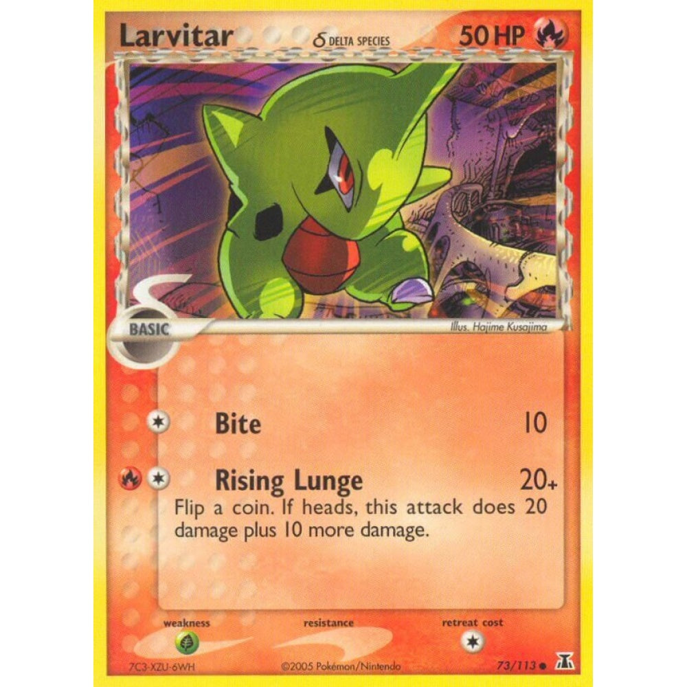 Larvitar Common 73/113 Pokemon Card Game EX Delta Species