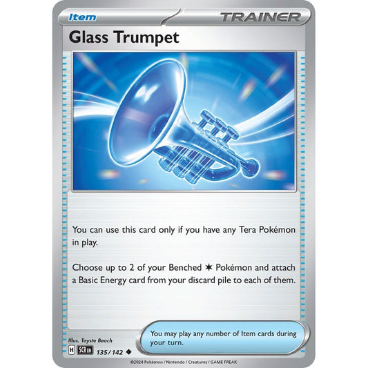 Glass Trumpet Uncommon 135/142 Pokemon Card Game Stellar Crown