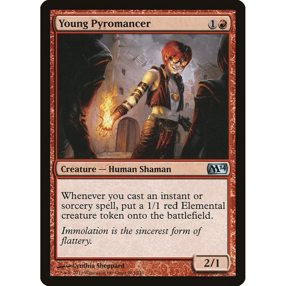 Young Pyromancer uncommon 163 Magic the Gathering Magic 2014