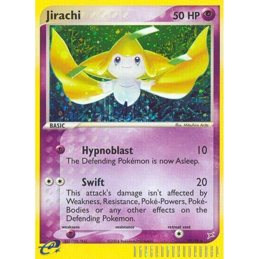 Jirachi Rare Secret 97/95 Pokemon Card Game EX Team Magma vs Team Aqua