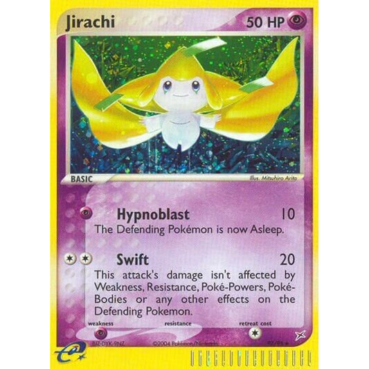 Jirachi Rare Secret 97/95 Pokemon Card Game EX Team Magma vs Team Aqua