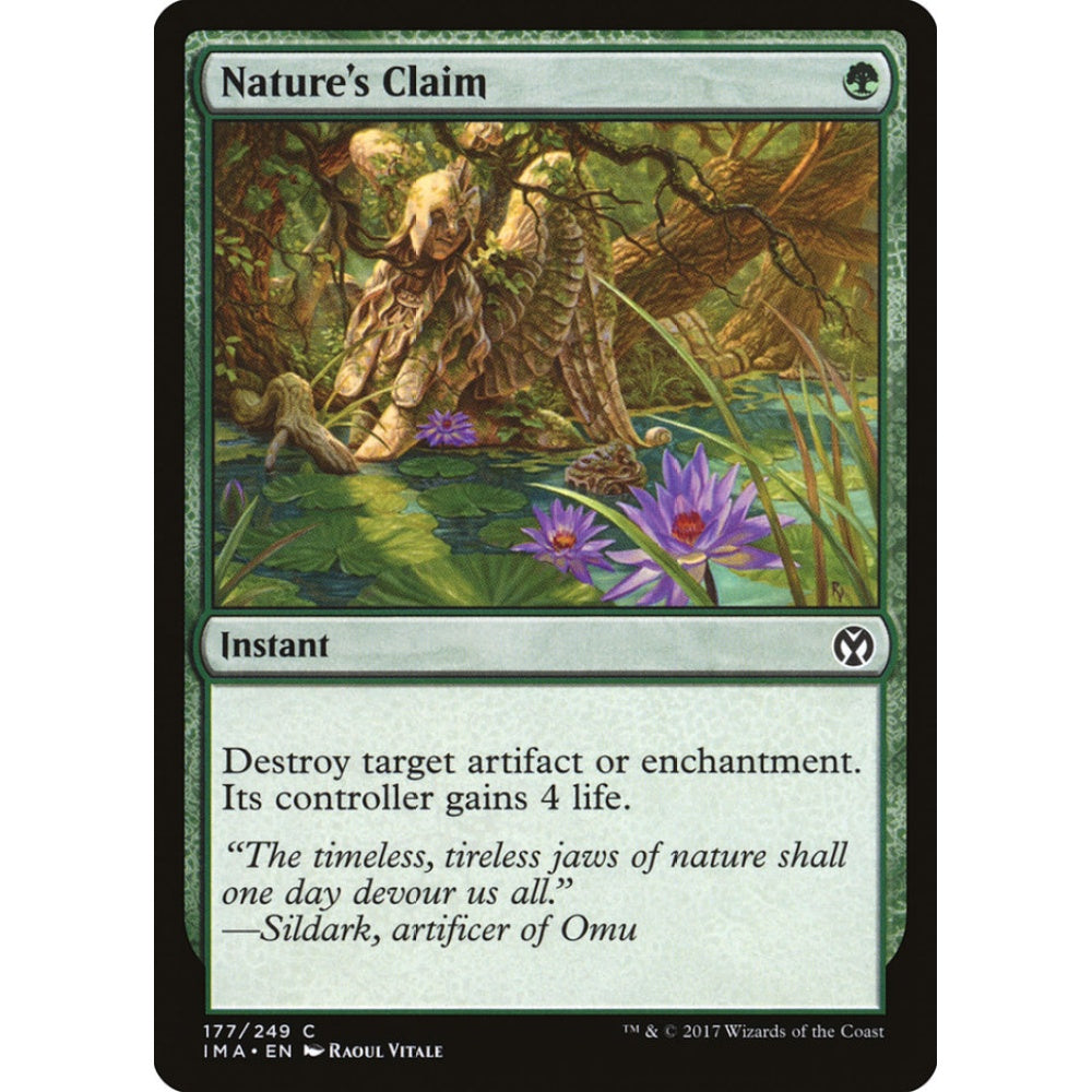 Nature's Claim common 177 Magic the Gathering Iconic Masters