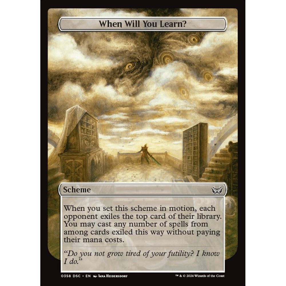 When Will You Learn?, 358, common, Magic: The Gathering, Duskmourn: House of Horror