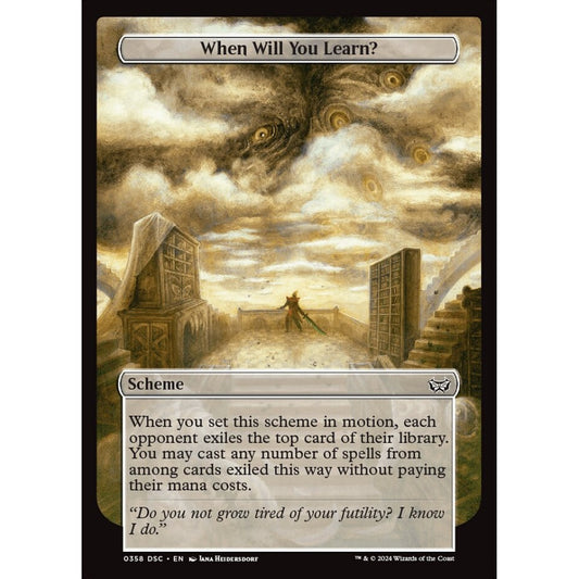 When Will You Learn?, 358, common, Magic: The Gathering, Duskmourn: House of Horror