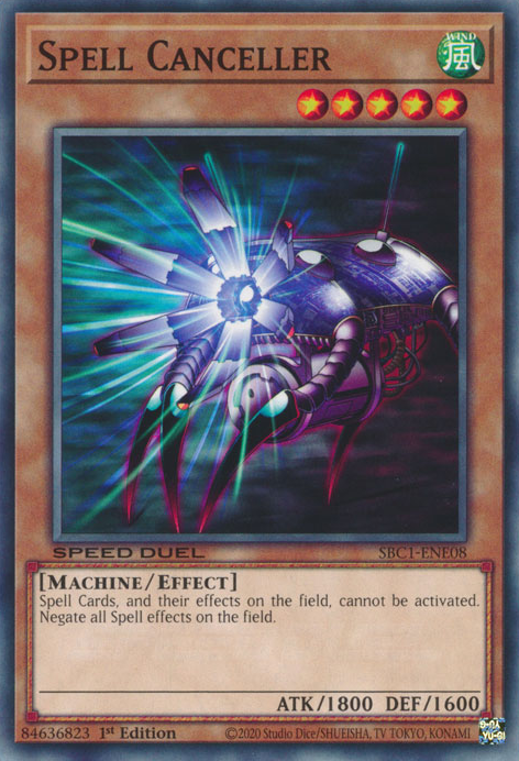 Spell Canceller DUDE-EN032 Ultra Ultra Rare Yu-Gi-Oh Duel Devastator in Art