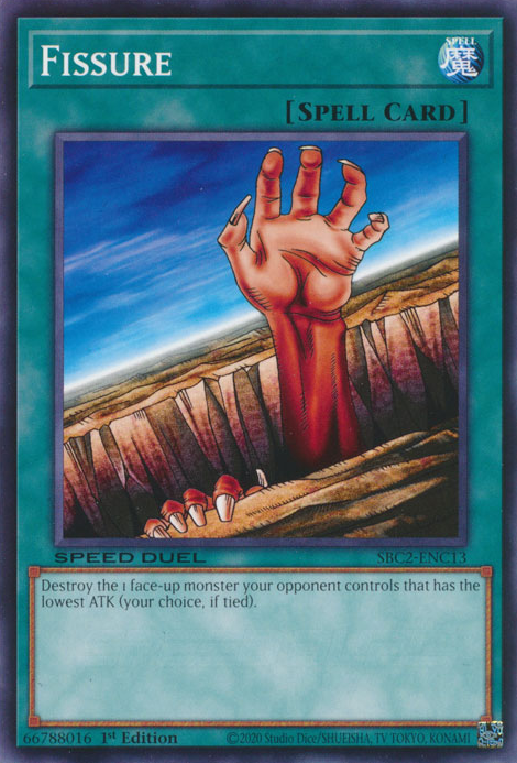 Fissure RA03-EN084 Platinum Platinum Secret Rare Yu-Gi-Oh Quarter Century Bonanza in Art