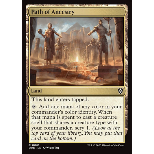 Path of Ancestry, 61, common, Magic: The Gathering, Aetherdrift Commander