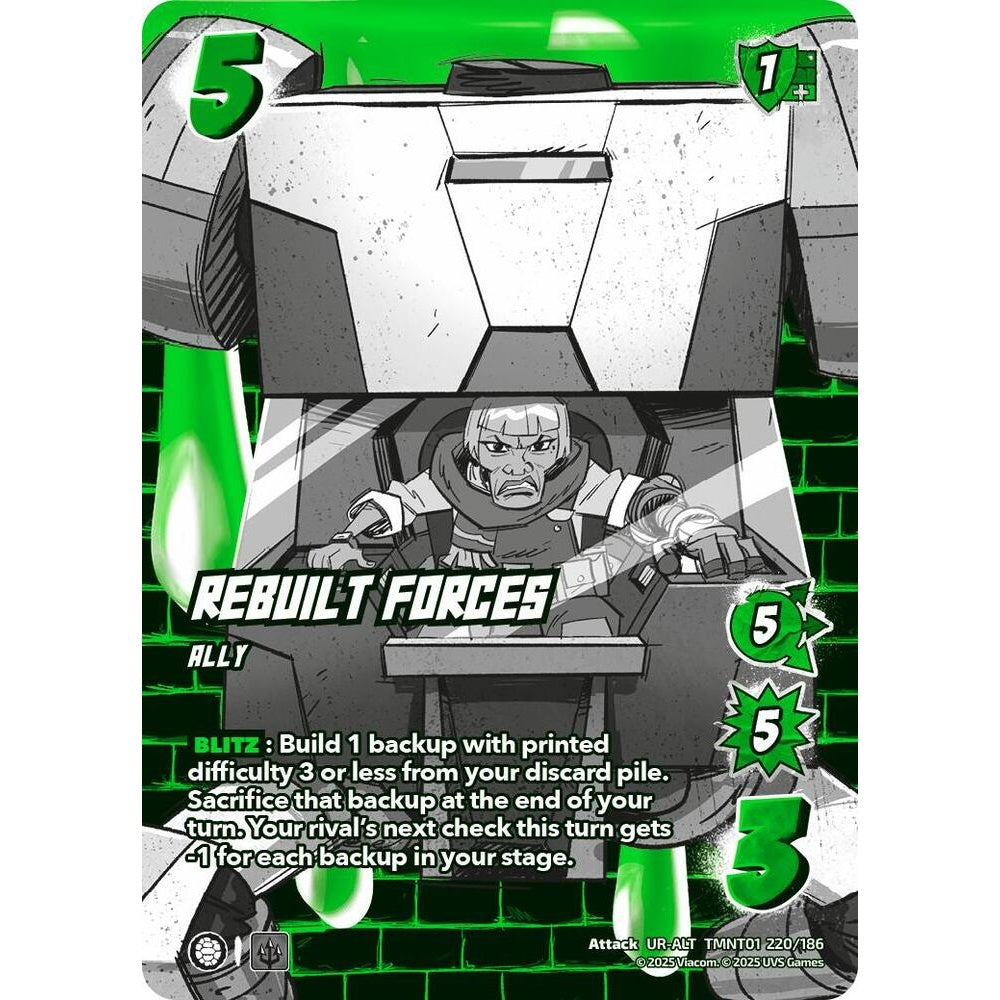 Rebuilt Forces 220/186 TMNT01 Universus Teenage Mutant Ninja Turtles Attack UR-ALT
